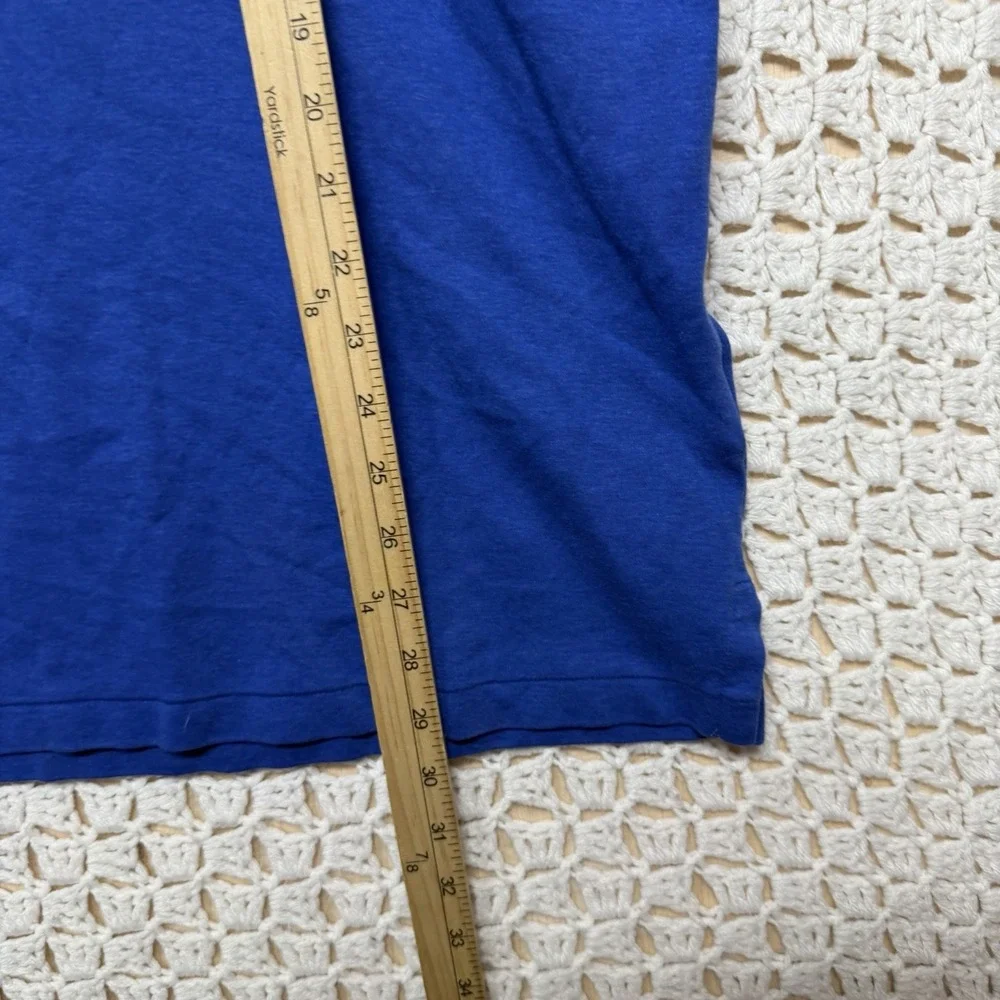 Polo Ralph Lauren Shirt Mens 2X Big Blue Adult Cotton Short Sleeve Pony Rugby